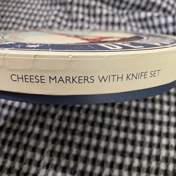 Wine & Cheese Night Charcuterie Camembert Cheese Marker & Knife Set Gourmet - Picture 10 of 10